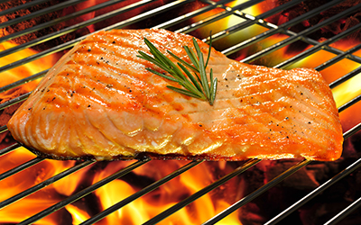 Grilled salmon